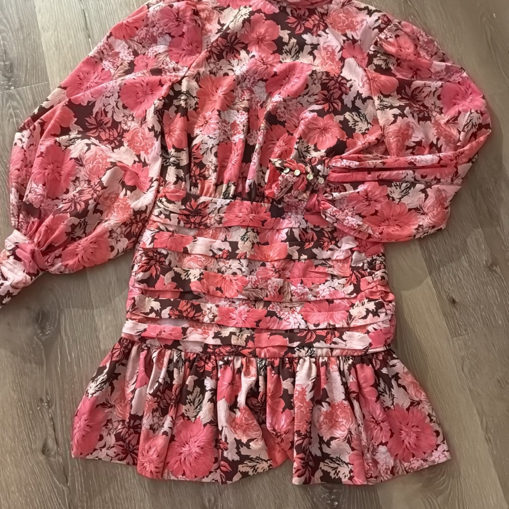KEEPSAKE the Label Floral Pink Mini Dress
